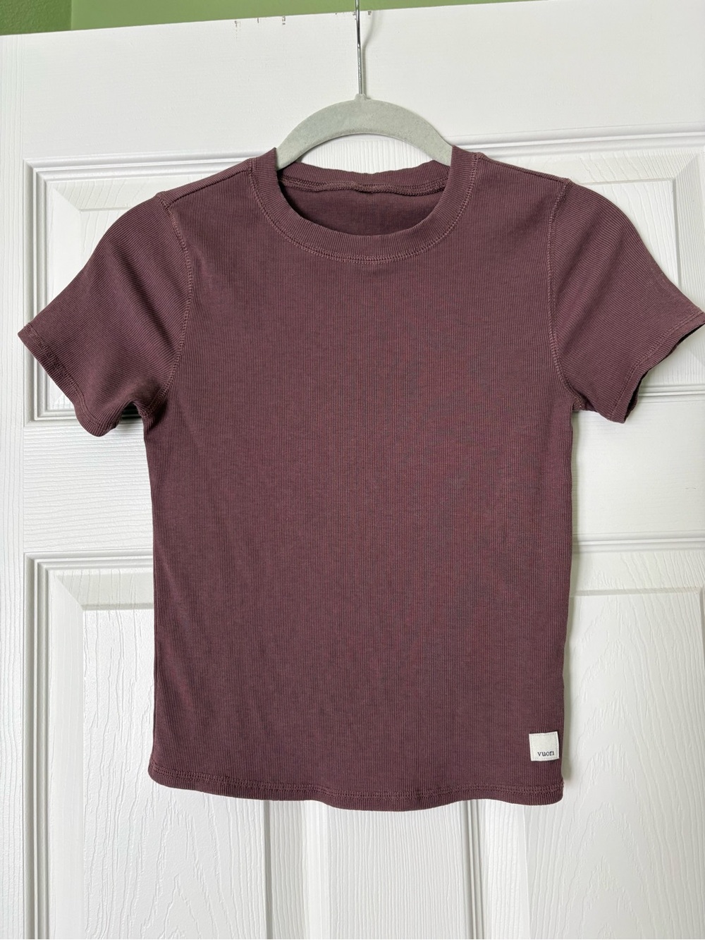 Vuori Pose cropped ribbed t shirt